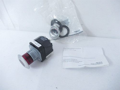 Allen-Bradley 800T-FXP16RA; Switch 30.5mm red 2 position