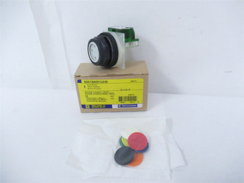 Square D 9001SKR1UH5; Push Button 33mm 1 NO/NC