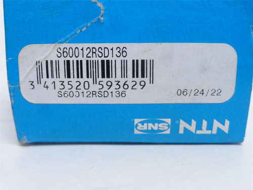 NTN S60012RSD136; Ball Bearing 12mmID x 20mmOD x 8mm Wide