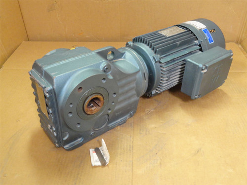 SEW KA67DT100LS4ES1S-K; AC Gearmotor 66:1 Ratio; 230/460V; 3PH