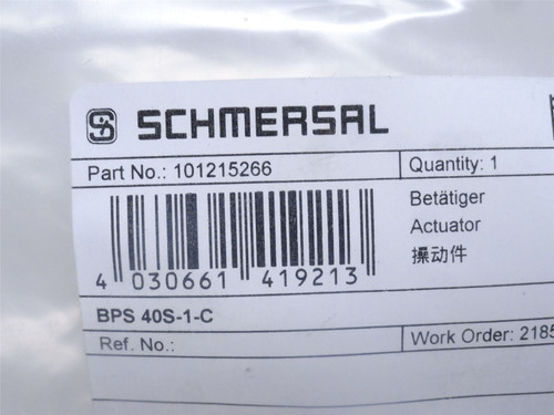 Schmersal BPS-40S-1-C; Safety Switch Actuator; SS