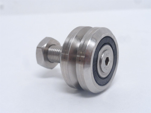 Hepco SSLJ13ENS; Stainless Steel Vee-Wheel; Size: 13mm(OD)