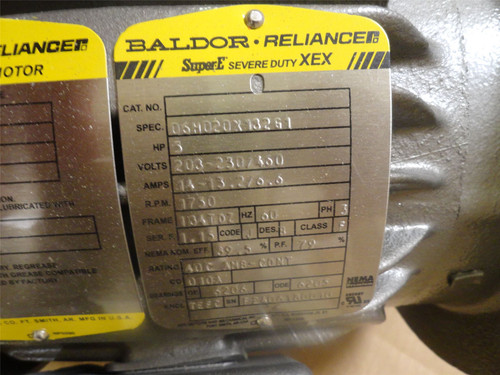 Baldor  06H020X132G1; Pump Motor; 5HP; 230/460VAC; 1750RPM