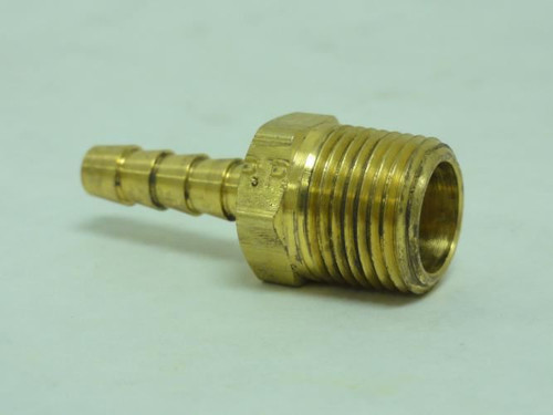 Parker 125HBL-4-6; Brass Tube Connector 3/8 NPT x 1/4" Tube
