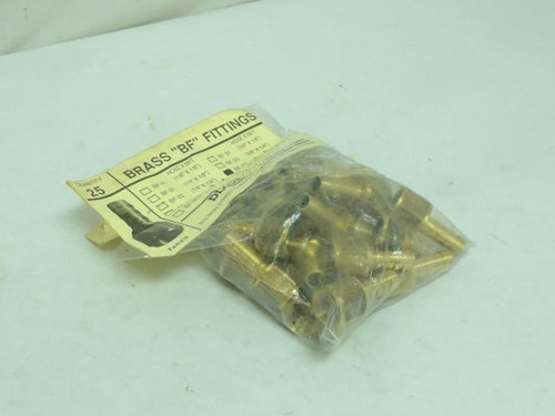 Dixon BF-33; Bag-25; Barbed~NPTF Straight Fitting; 3/8"; Brass