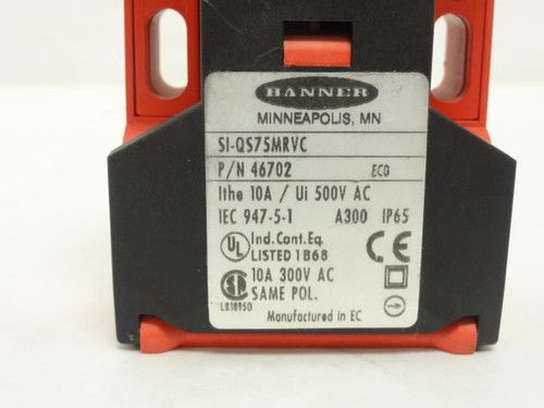 Banner SI-QS75MRVC; Flat Pack Switch 46702; 10A@500VAC