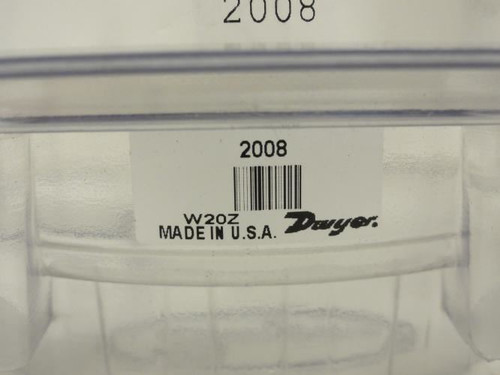 Dwyer 2008; Pressure Gauge; 0 to 8 Inch; H2O
