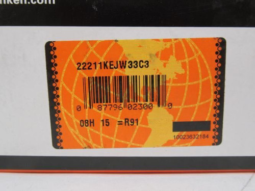 Timken 22211KEJW33C3; Spherical Roller Bearing 55mmID