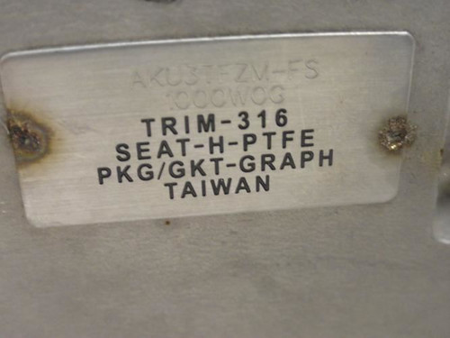Kitz AKU3TFZM-FS; Ball Valve SS; 2" Socket Connection; 1000WOG