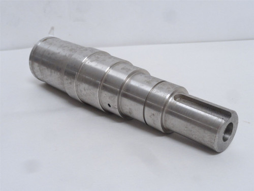 Marel NZ331483; Bone Saw Bottom Wheel Shaft; SS; 7-3/4" Long