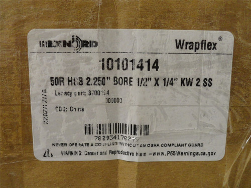 Rexnord 10101414; Jaw Coupler Hub 50R HSB 2-1/4"ID; 7" Hub OD