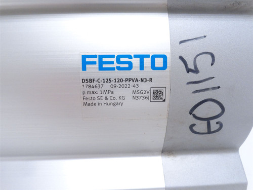 Festo DSBF-C-125-120-PPVA-N3-R; Air Cylinder 1784637; 125mmID