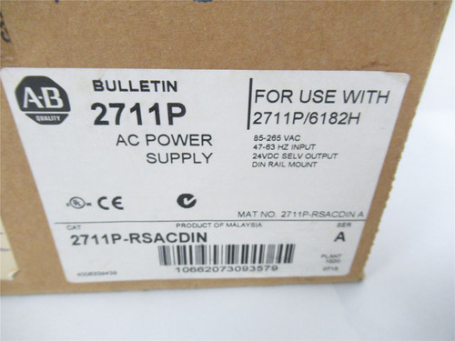 Allen-Bradley 2711P-RSACDIN; Power Supply AC/DC
