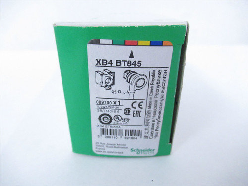 Schneider XB4BT845; Pushbutton Switch40mm Size: 22mm