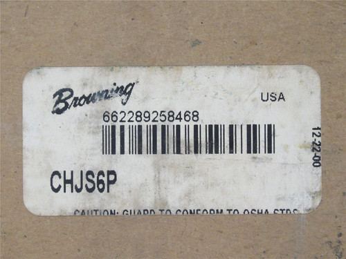 Browning CHJS6P; Jaw Coupling Hub; 1/2 TO 1-3/4" Bore
