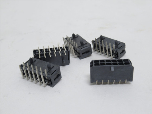 AMP 43045-1202; Lot-5 Header Connector; RA; 12Pos; 2-Row