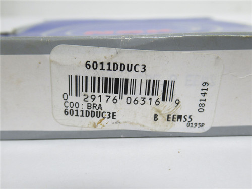 NSK 6011DDUC3; Ball Bearing 55mmID x 90mmOD x 18mm Wide