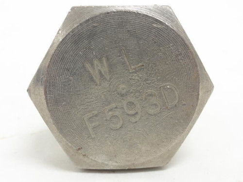 MFG- 4141-1593-00; Bolt SS; 1.125"-7 Thread; 42mm Hex Head