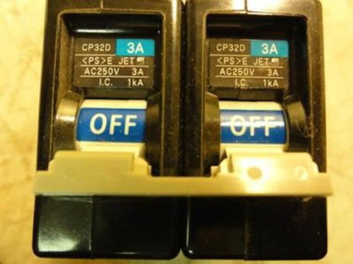 Fuji Electric CP32D3; Circuit Breaker 3A 250Vac