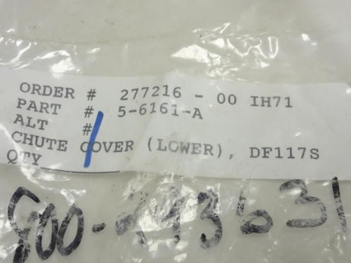 MFG- 5-6161-A; Lower Chute Cover