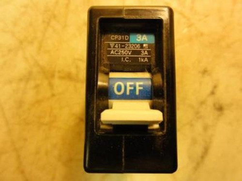 Fuji Electric CP31D3; Circuit Breaker 3A 250Vac