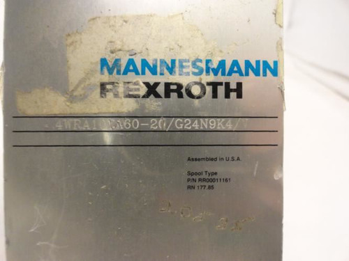Rexroth 4WRA10W60-21G24N9K4/V; Hydraulic Valve- Block only