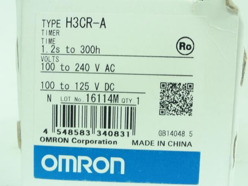Omron H3CR-A; Timer; 0.05-300h; 100-240VAC