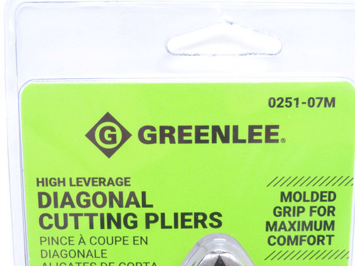Greenlee 0251-07M; Diagonal Cutting Pliers; Mini Molded Grip