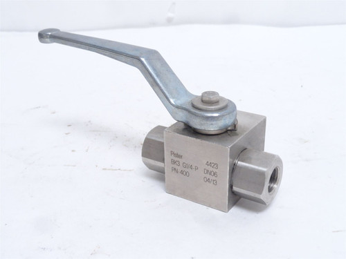 Pister BK3 G1/4-P; Manual Hydraulic Valve 4423; SS; 1/4NPT