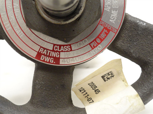 Flowserve 40406-1R20; Bonneted Gate Valve; 1-1/4NPT; 1975PSI