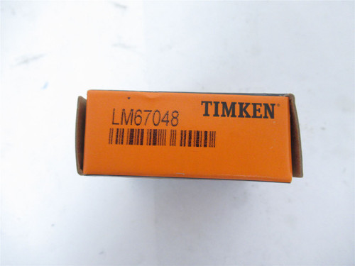 Timken LM67048;  Tapered Roller Bearing 1-1/4"ID 0.6600"Wide