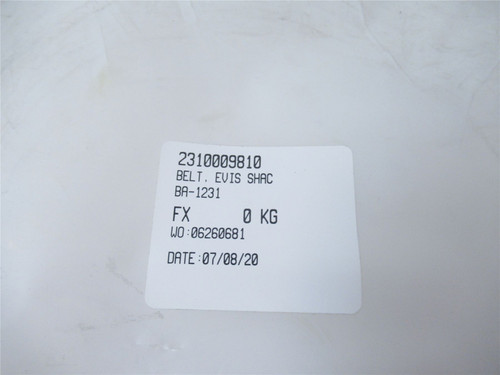 MFG 2310009810; BELT EVIS SHACKLE 10'