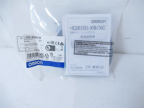 Omron E2E-X1R5C18; Proximity Sensor 10-30VDC 2m FactorySealed Omron E2E-X1R5C18; Proximity Sensor 10-30VDC 2m FactorySealed