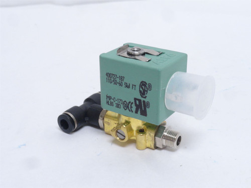 Asco G356B001-050; Solenoid Air Valve; 1/8NPT; 110VAC; 5W