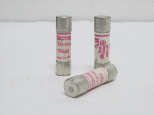 Ferraz-Shawmut TRM3; Lot-3 Time Delay Midget Fuse; 3A; 250VAC