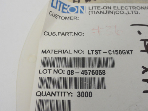Liteon LTST-C150GKT; Lot-1500 SMD LED lamps; 569 nm; 100 mW