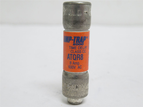 Ferraz-Shawmut ATQR8; Time Delay Fuse; 8A; 600VAC/300VDC