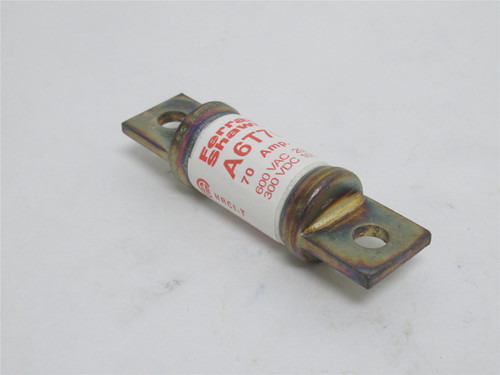 Ferraz-Shawmut A6T20; Very Fast Acting Fuse; 70A; 600VAC