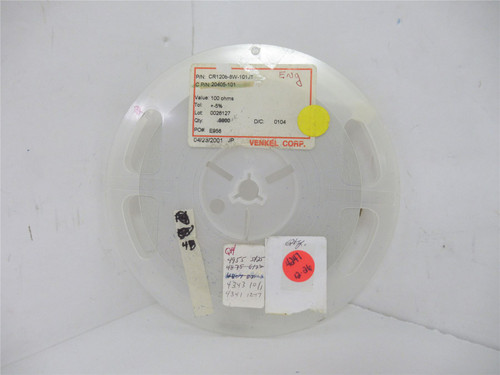 Venkel CR1206-8W-101JT; Lot-4100 Chip Resistor 100ohm +-5%