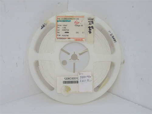 Venkel C1206C0G500-101JNE; Lot-3200 Ceramic Capacitor 100pF