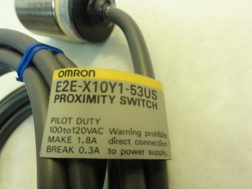 Omron E2E-X10Y1-53US; Proximity Switch 30M (NO HARDWARE)