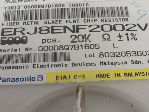 Panasonic ERJ8ENF2002V; Lot-2000 Thick Film Resistors 20kOhm