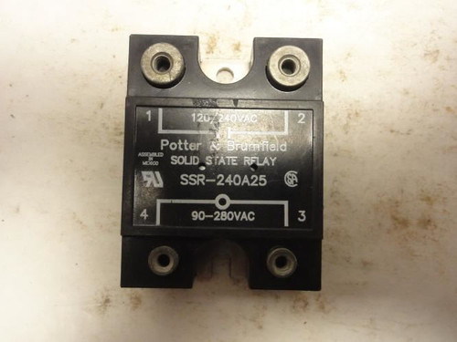 Potter & Brumfield SSR-240A25; Solid-State Relay 120/240VAC 25A