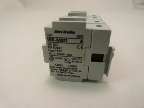 Allen-Bradley 195-MB11; Contact Block