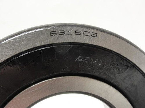 NSK 6315C3; Ball Bearing 75mm ID x 160mm OD x 37mm Wide