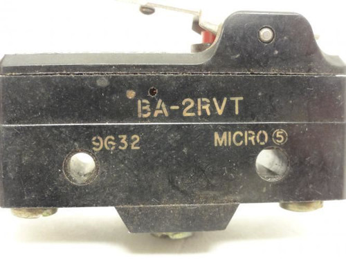 Microswitch BA-2RVT; Basic Snap Switch 20A; 250VAC; SPDT