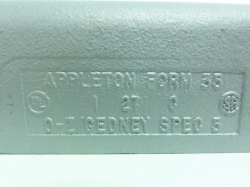 Appleton C100-M; Conduit Body; Type C; Size 1"; Form 35