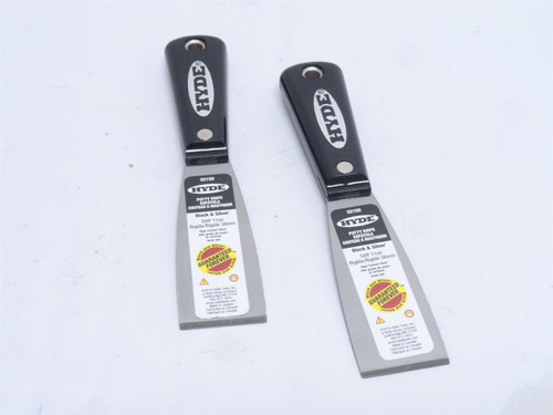 Hyde 2150; Lot-2 Black & Silver Stiff Putty Knife/Scraper