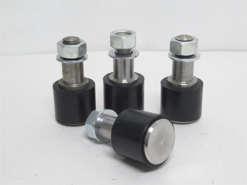 Haarslev #25; Lot-4; Studs With Rubber Buffer; Roller: 2"OD