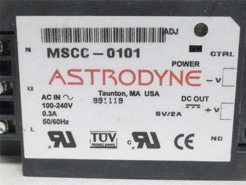 Astrodyne MSCC-0101; Power Supply; 100-240VAC In; 5VDC Out